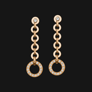 18k Dangling Pendant Earrings